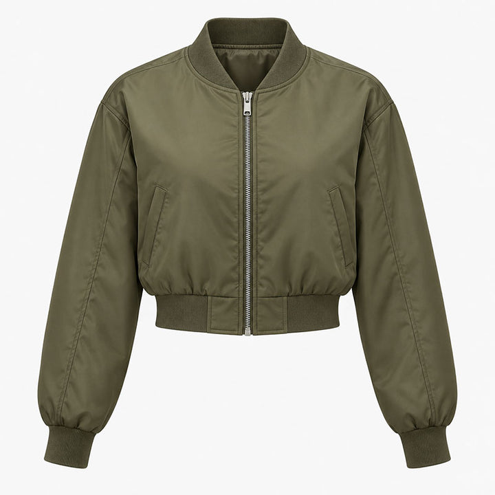Ada Cropped Bomber Jacket