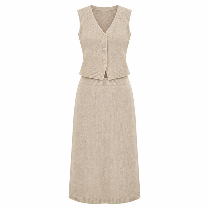 Selene Knit Vest & Skirt Set